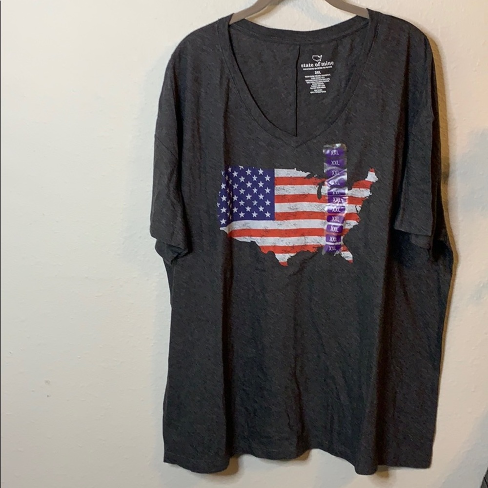 NWT State of Mine America Graphic Tee Shirt